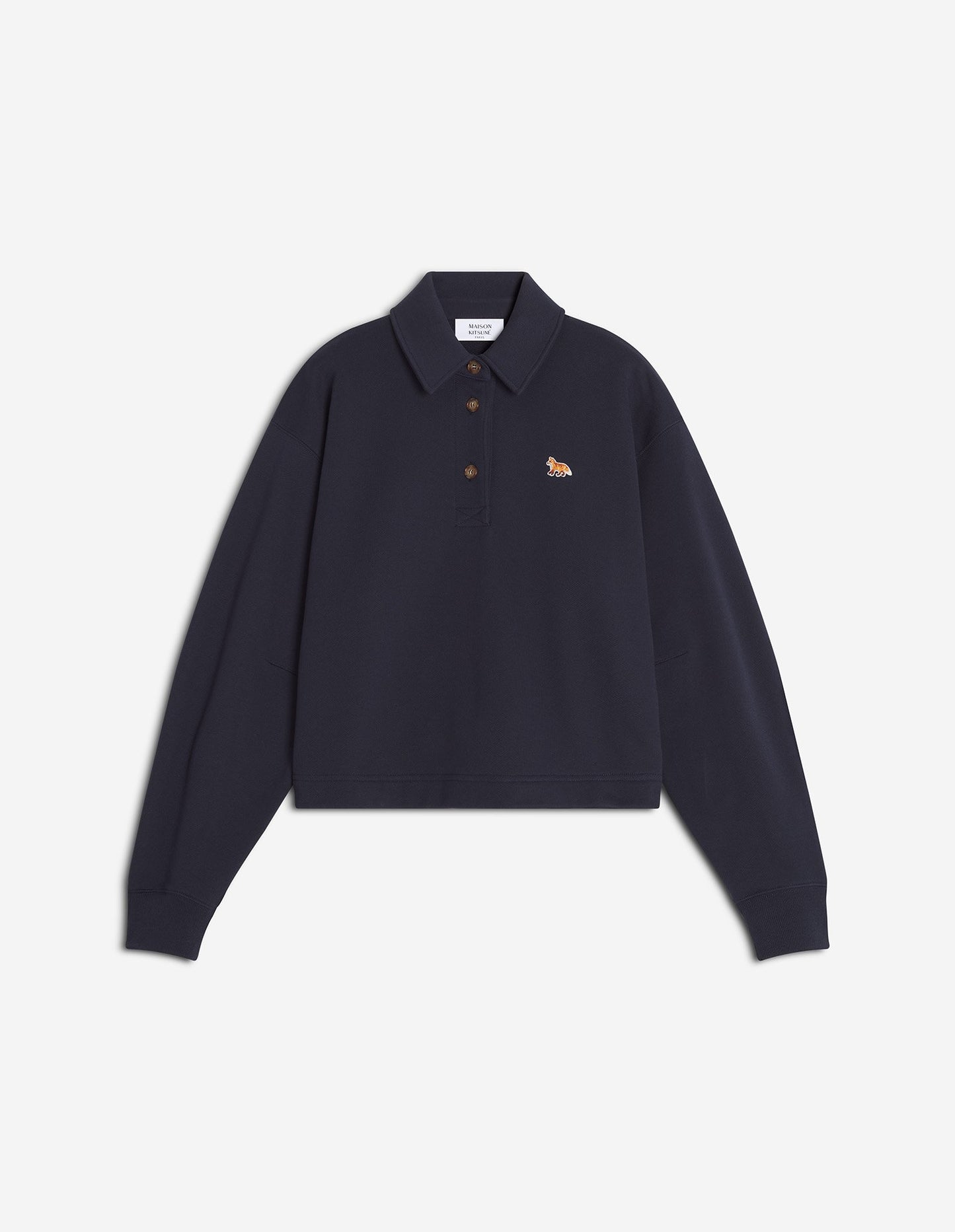 BABY FOX CROPPED POLO SWEATSHIRT