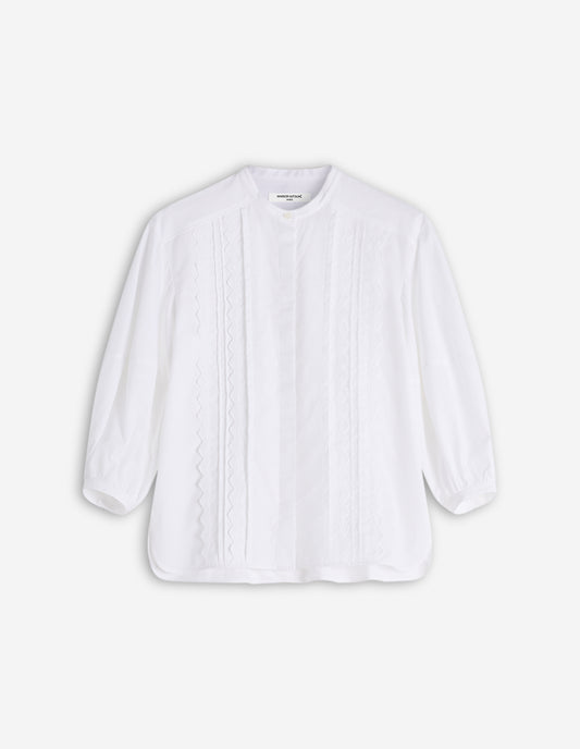 CRAFTED EMBROIDERY MAXI SLEEVE SHIRT