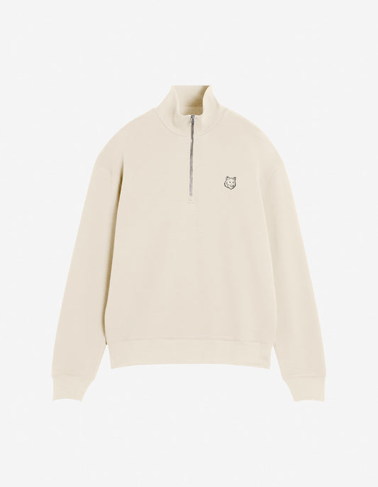 BOLD FOX HEAD PATCH COMFORT HALF ZIPPED SWEATSHIRT