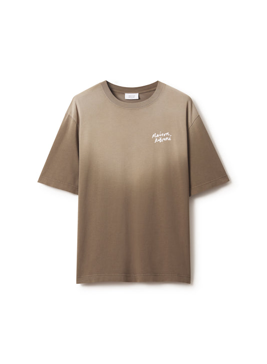 MAISON KITSUNÉ HANDWRITING FADED OVERSIZE TEE-SHIRT