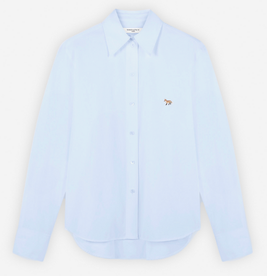 CLASSIC SHIRT WITH BABY FOX PATCH IN COTTON POPLIN
