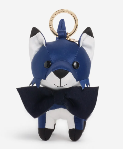 FESTIVE FOX BAG CHARM INK BLUE