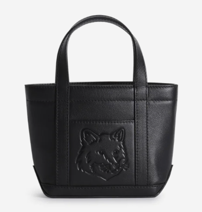 FOX HEAD LEATHER MINI TOTE