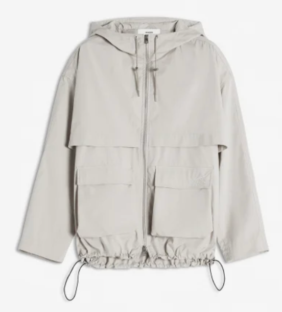 HOODED ZIPPED WINDBREAKER