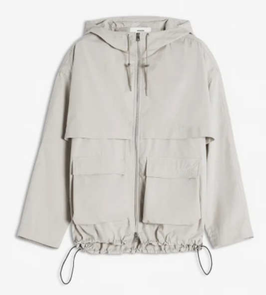 HOODED ZIPPED WINDBREAKER