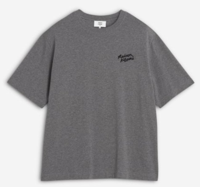 MAISON KITSUNE HANDWRITING EMBROIDERY OVERSIZE TEE