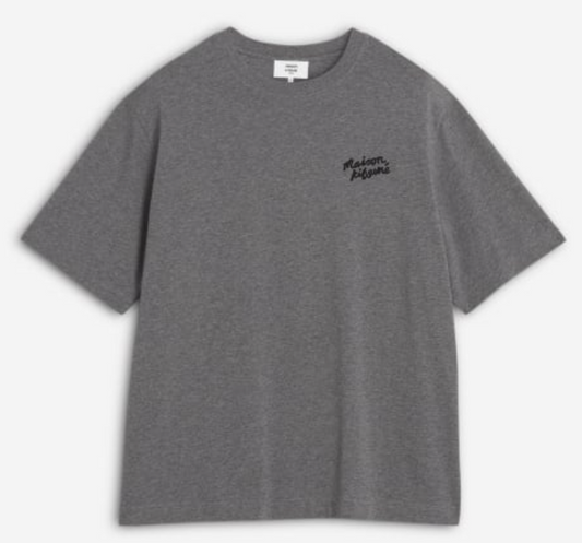 MAISON KITSUNE HANDWRITING EMBROIDERY OVERSIZE TEE