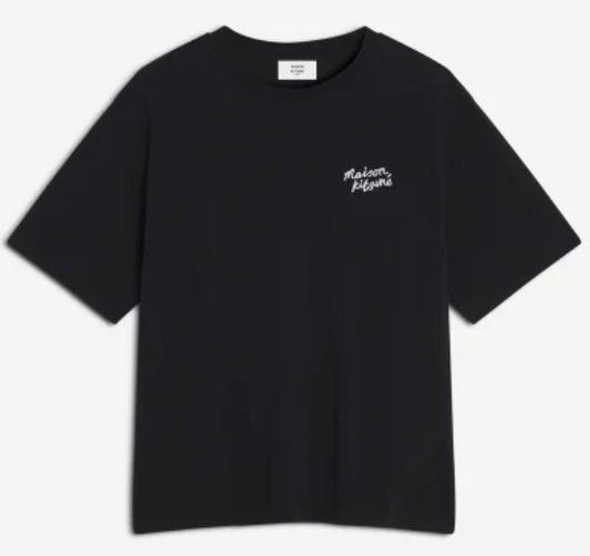 MAISON KITSUNE HANDWRITING EMBROIDERY OVERSIZE TEE