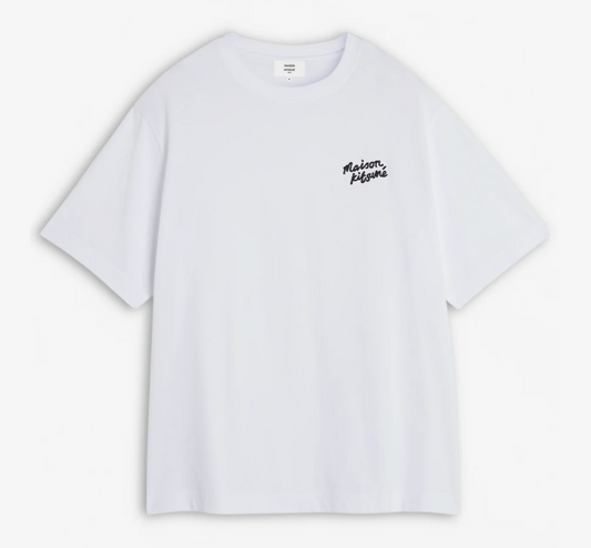 MAISON KITSUNE HANDWRITING EMBROIDERY OVERSIZE TEE