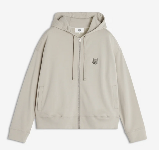 BOLD FOX HEAD PATCH FULLZIP OVERSIZE HOODIE