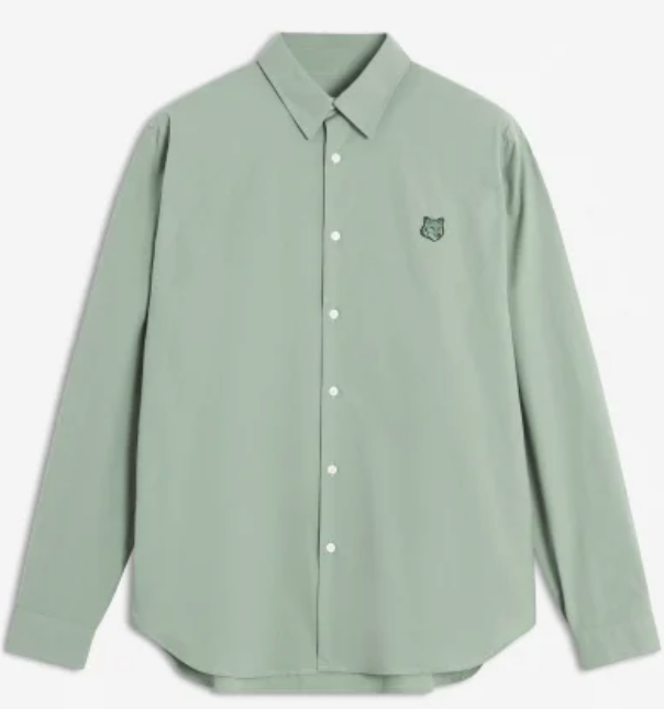 TONAL FOX HEAD PATCH RELAXED SHIRT
