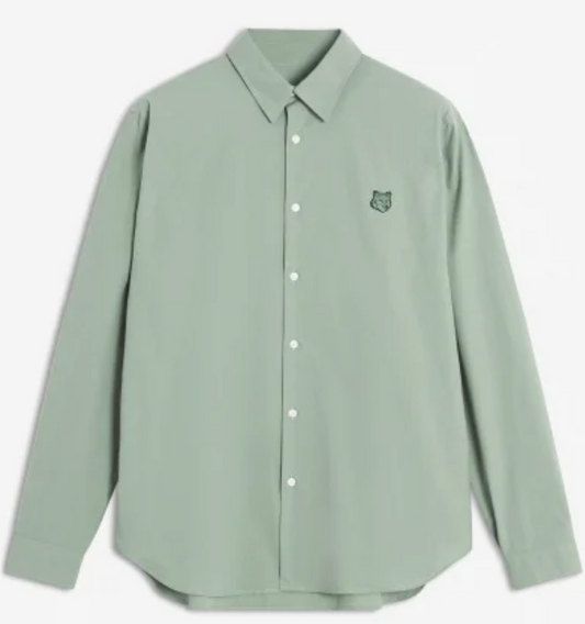 TONAL FOX HEAD PATCH RELAXED SHIRT