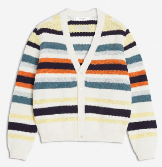 COMFORT STRIPED CARDIGAN