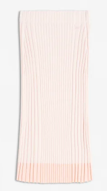 BABY FOX PATCH RIBBED MIDI SKIRT