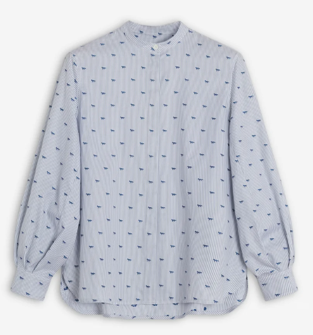 MAXI PLEATED SLEEVE SHIRT