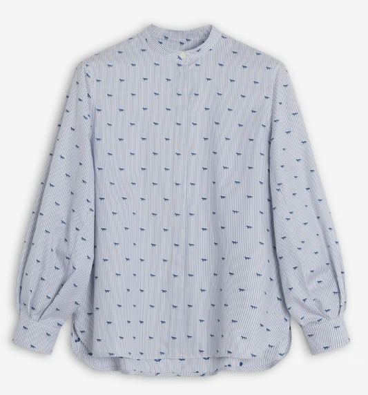 MAXI PLEATED SLEEVE SHIRT