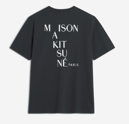 MAISON KITSUNÉ CROSSWORD COMFORT TEE-SHIRT