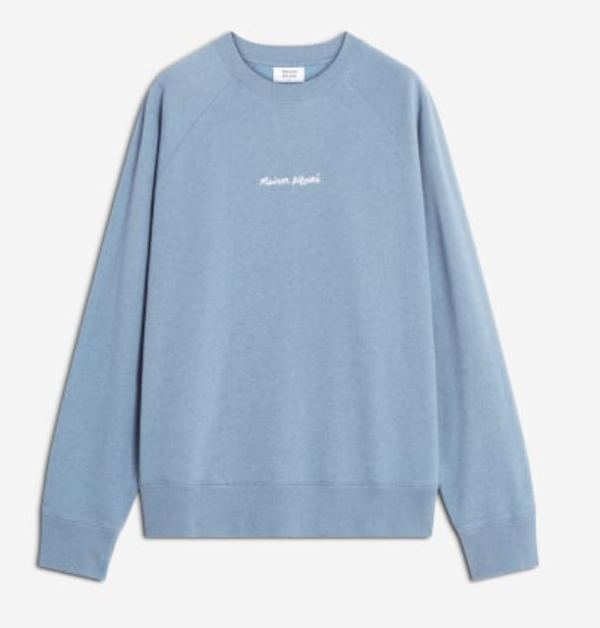 MAISON KITSUNÉ LINE HANDWRITING OVERSIZE SWEATSHIRT