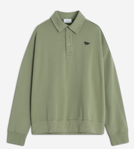PROFILE FOX OVERSIZE POLO SWEATSHIRT