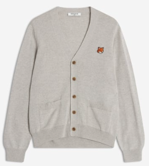 FOX HEAD MERINO REGULAR CARDIGAN