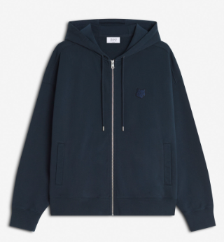 FOX HEAD ZIPPED OVERSIZE HOODIE