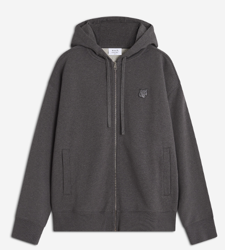 FOX HEAD ZIPPED OVERSIZE HOODIE