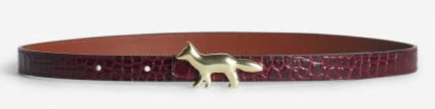 PROFILE FOX LEATHER BELT