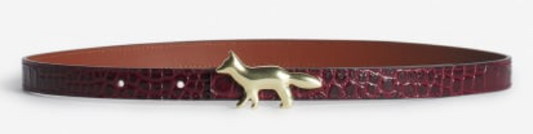 PROFILE FOX LEATHER BELT