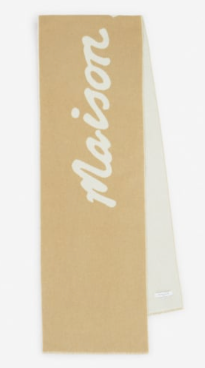 MAISON KITSUNE HANDWRITING SCARF