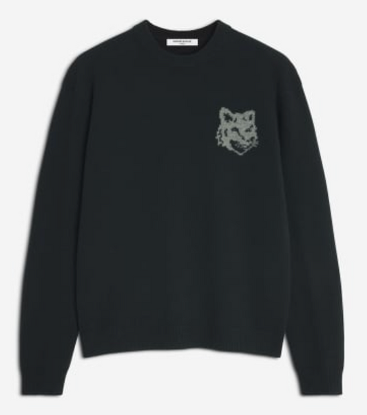 FOX HEAD INTARSIA MERINO JUMPER