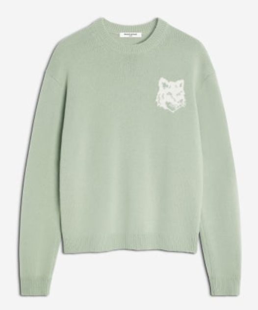 FOX HEAD INTARSIA MERINO JUMPER