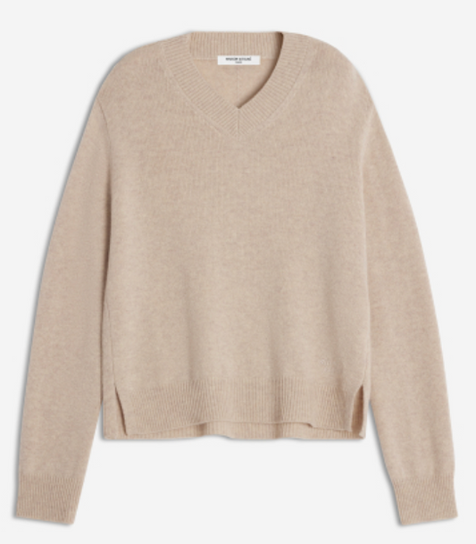 MERINO WOOL COMFORT V-NECK JUMPER