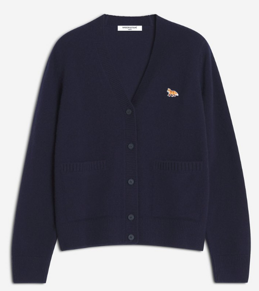 BABY FOX LAMBSWOOL BOXY CARDIGAN