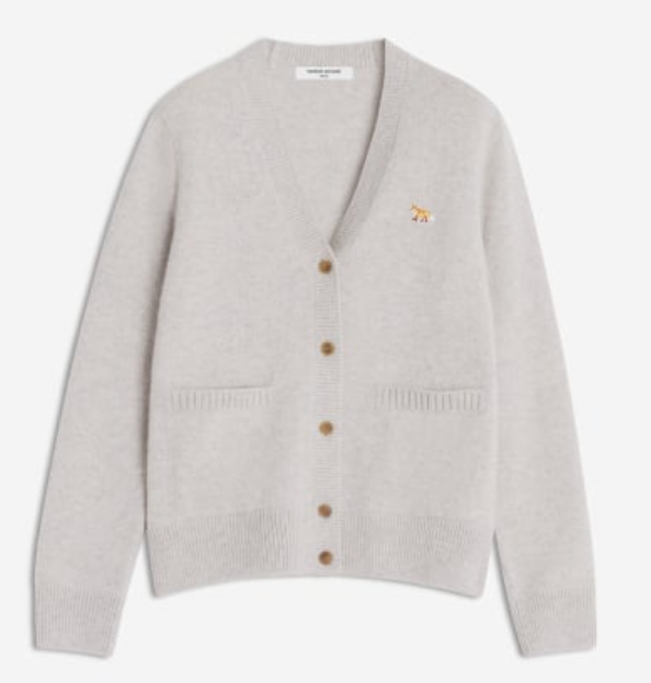 BABY FOX LAMBSWOOL BOXY CARDIGAN