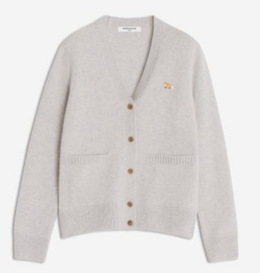 BABY FOX LAMBSWOOL BOXY CARDIGAN