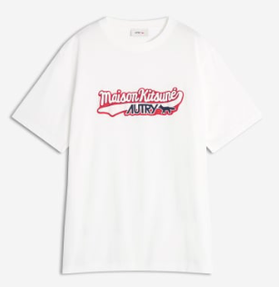 MAISON KITSUNÉ x AUTRY VARSITY TEE-SHIRT