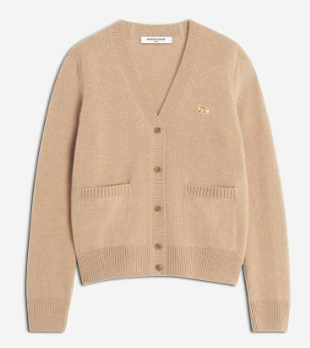 BABY FOX LAMBSWOOL BOXY CARDIGAN