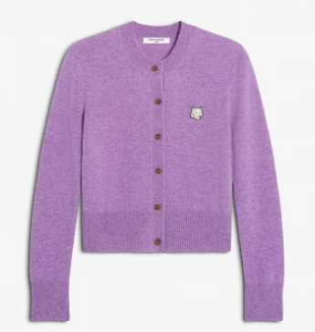 FOX HEAD LAMBSWOOL FITTED CARDIGAN