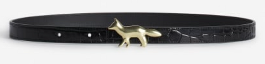 PROFILE FOX LEATHER BELT