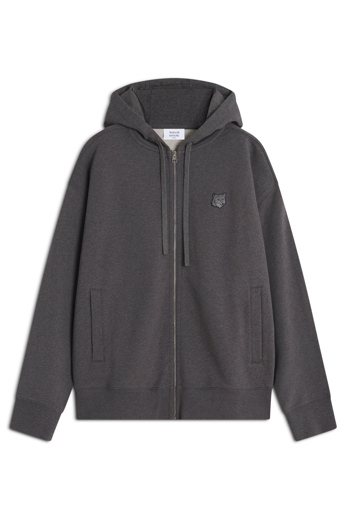 FOX HEAD ZIPPED OVERSIZE HOODIE