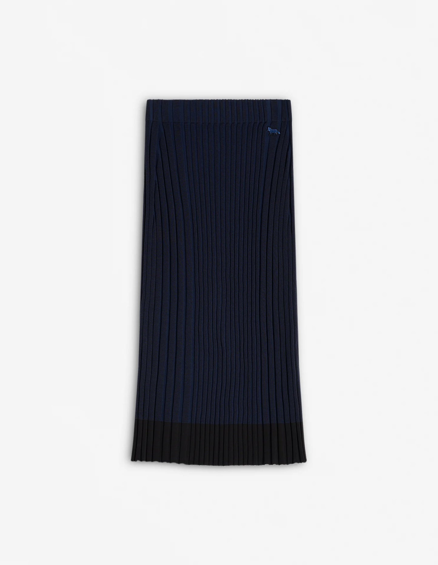 BABY FOX PATCH RIBBED MIDI SKIRT