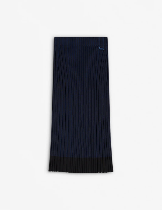 BABY FOX PATCH RIBBED MIDI SKIRT