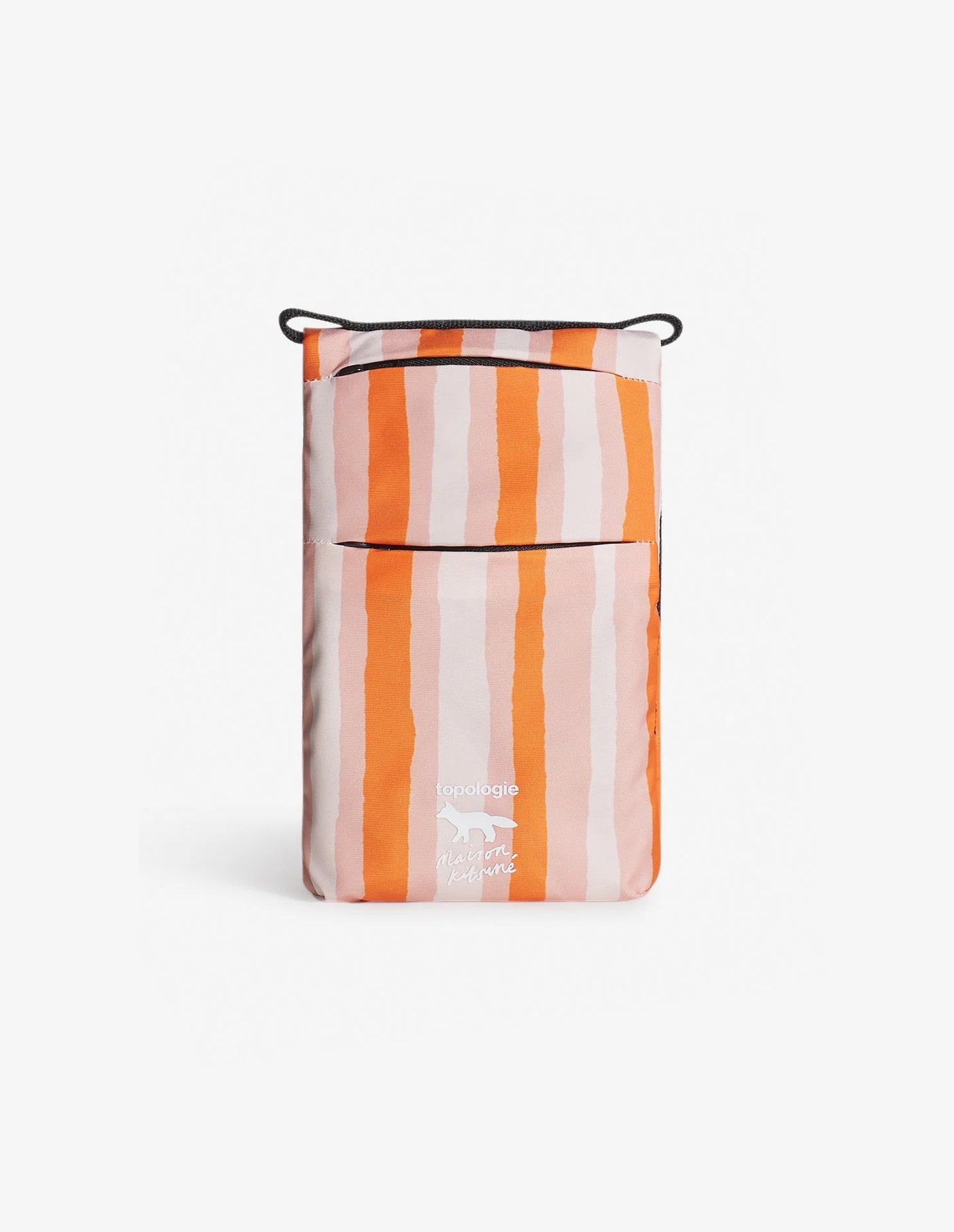 MAISON KITSUNE X TOPOLOGIE STRIPED PHONE POUCH