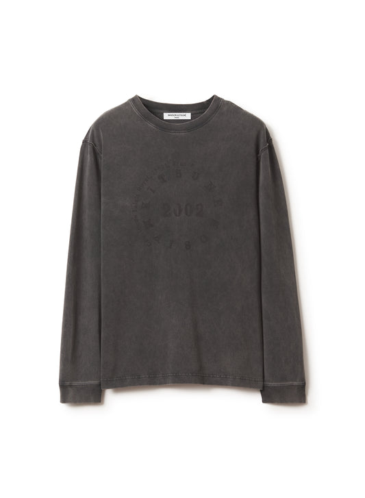 CIRCLE STAMP FADED COMFORT LONG SLEEVE TEE-SHIRT