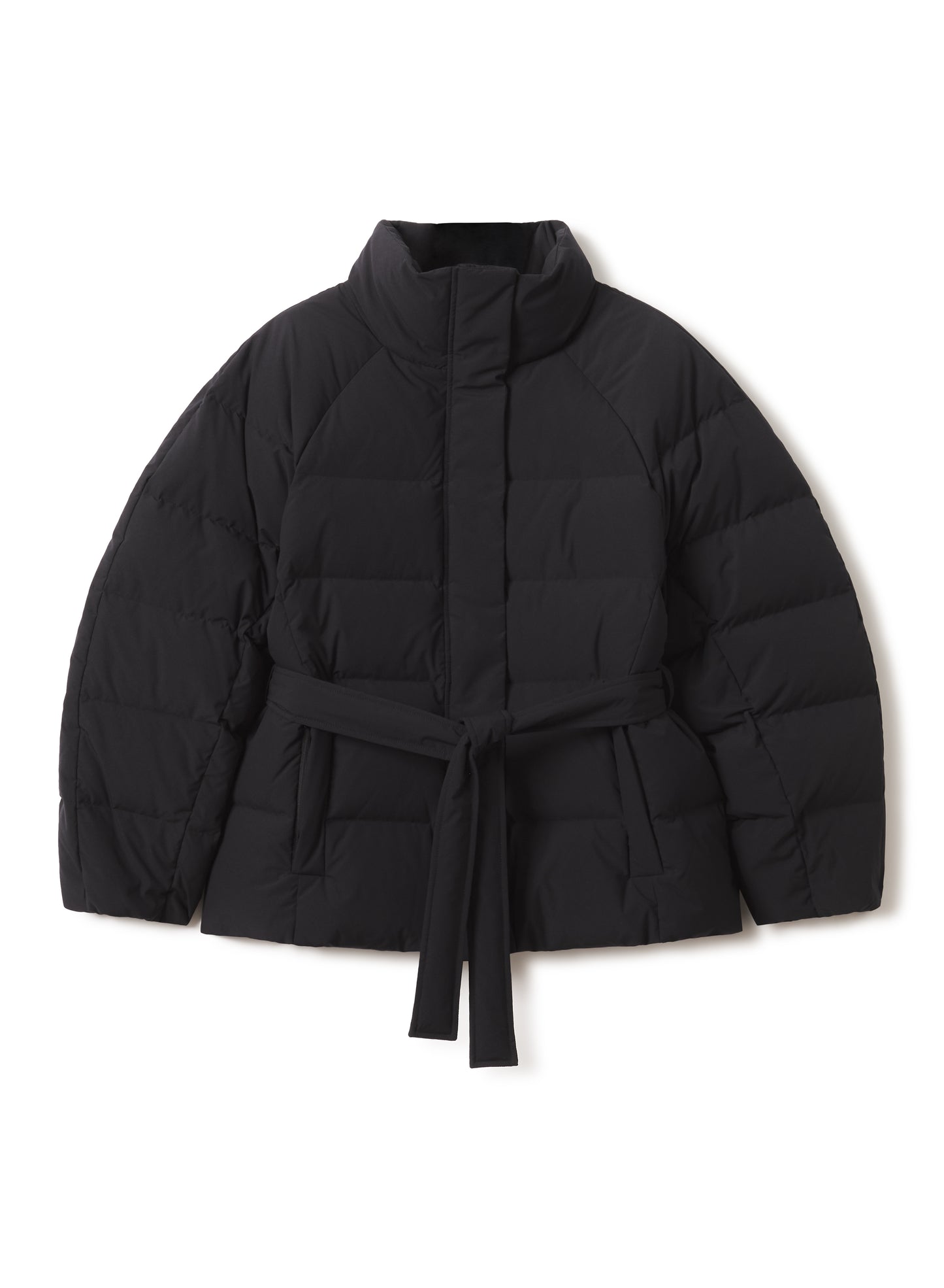 BELTED QUILTED PUFFER