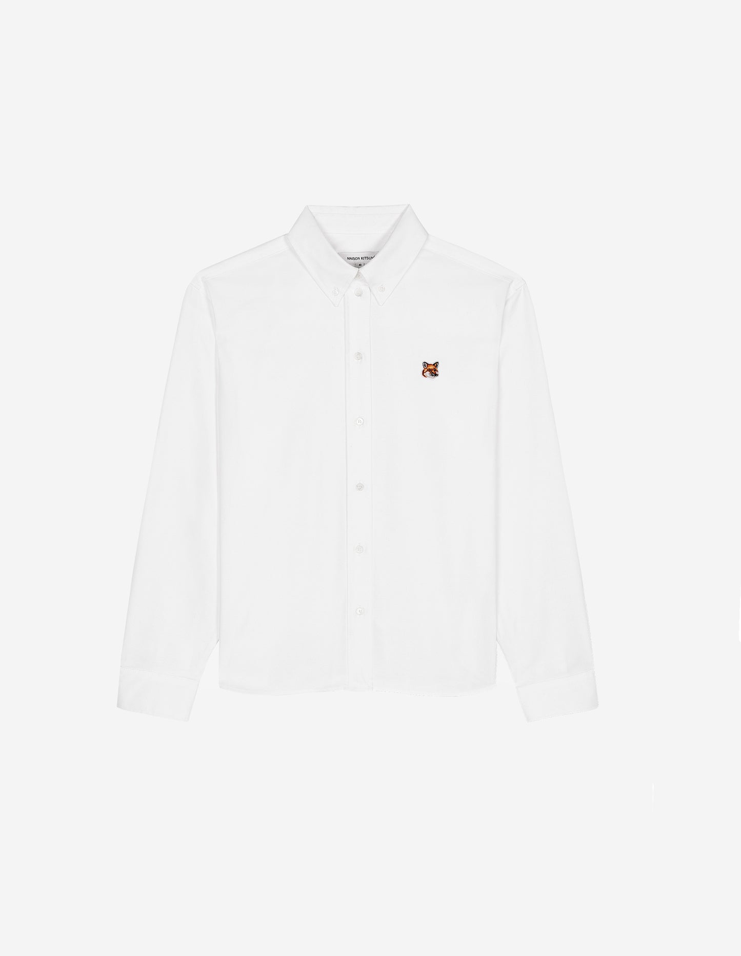 BUTTON-DOWN CLASSIC SHIRT WITH INSTITUTIONAL FOX HEAD PATCH IN OXFORD
