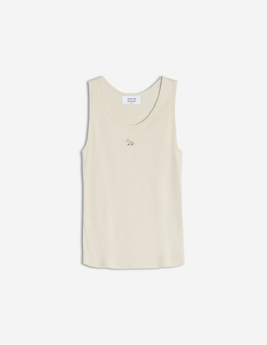 BABY FOX PATCH RIBBED TANK TOP