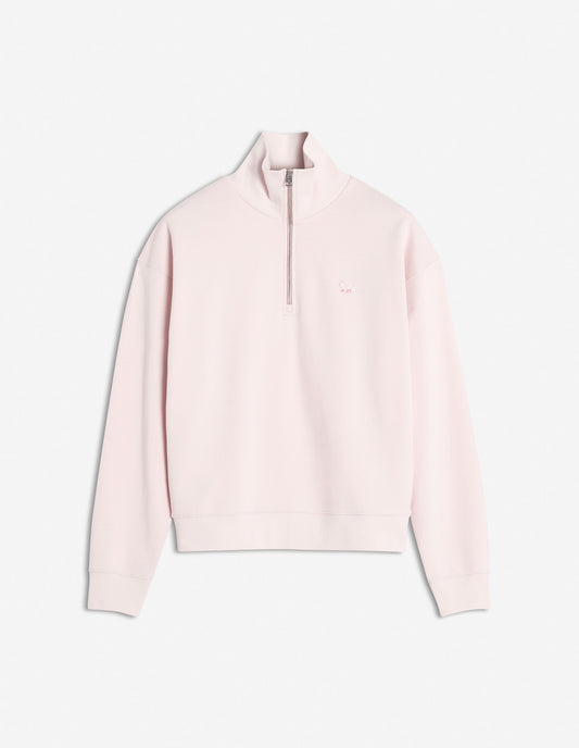 BABY FOX PATCH HALF ZIP SWEATSHIRT