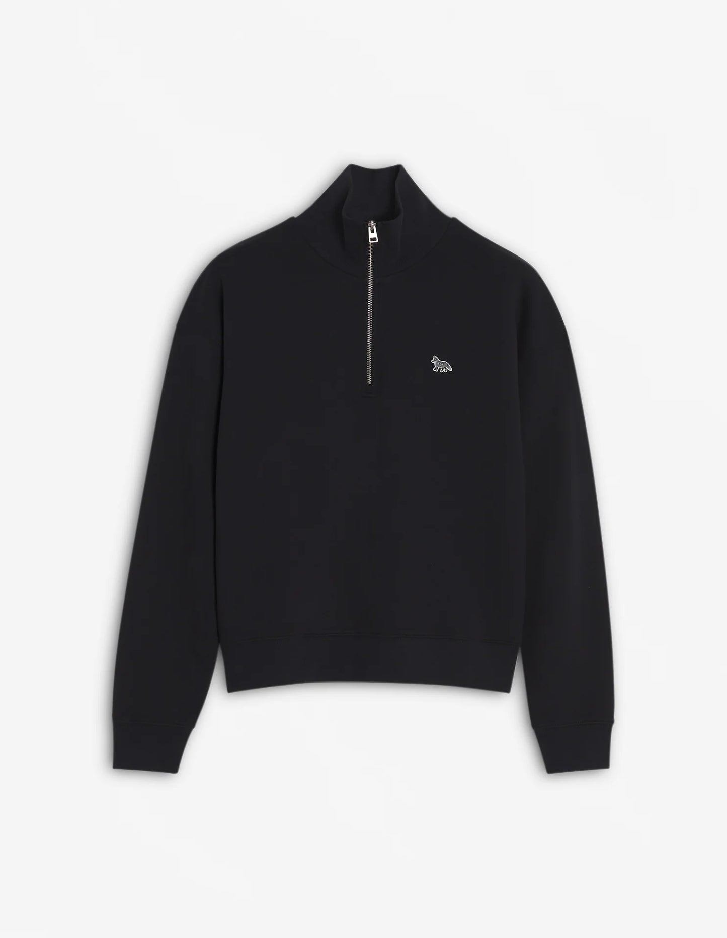 BABY FOX PATCH HALF ZIP SWEATSHIRT