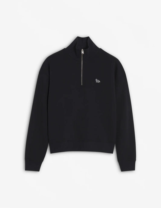 BABY FOX PATCH HALF ZIP SWEATSHIRT